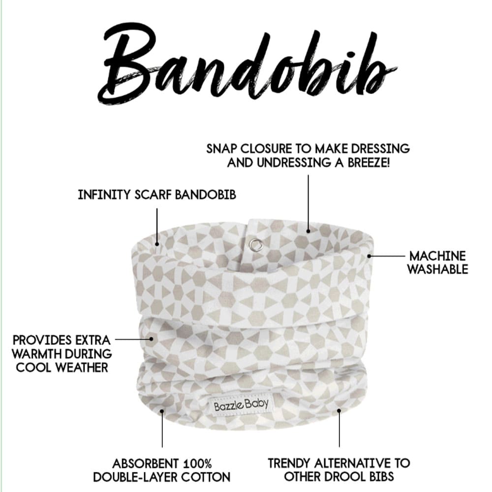 Bazzle Baby BandoBib Infinity Scarf Drool Bib 2 Pack - Various Colors