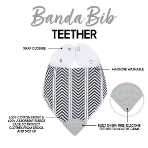 BandaBib with Teether 4-pack: Luca