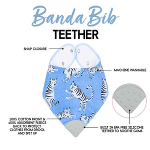 BandaBib with Teether 4-pack: Zion