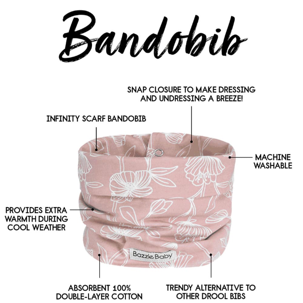 Bazzle Baby BandoBib Infinity Scarf Drool Bib 2 Pack - Various Colors