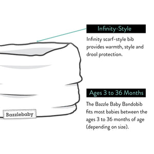 Infinity Scarf Baby Drool Bib Features.