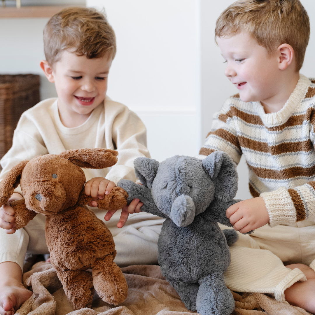 Stuffed Animals - Puppy, Bunny, Bear, Elephant, Lamb