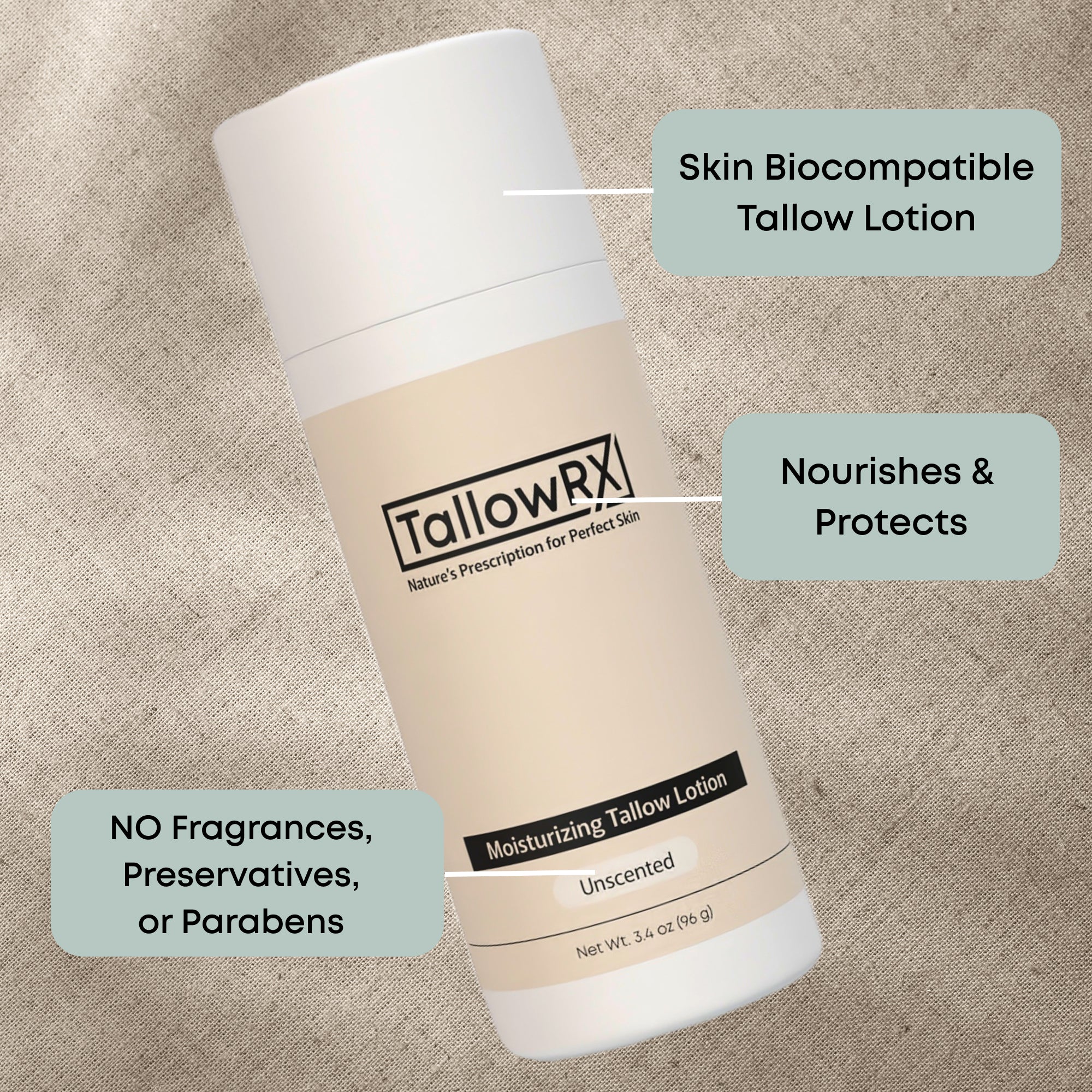 Restoring & Hydrating Tallow Lotion - 3.4 oz
