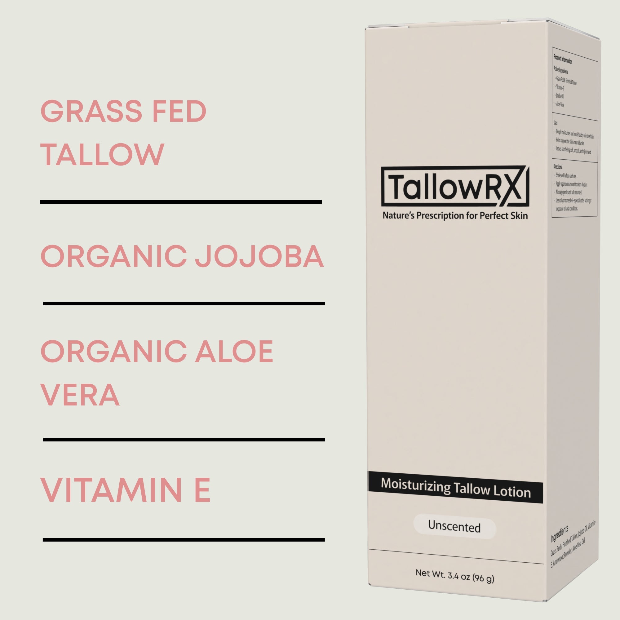 Restoring & Hydrating Tallow Lotion - 3.4 oz