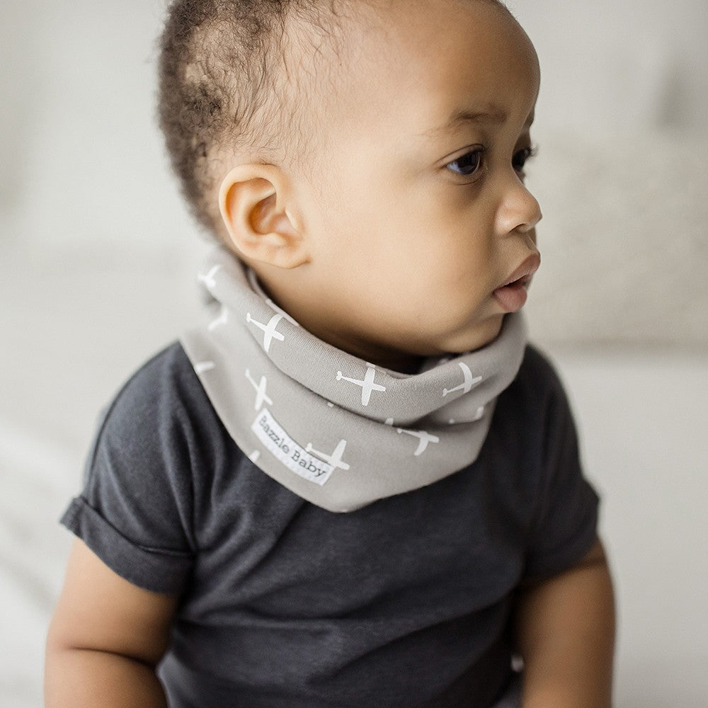 Bazzle Baby BandoBib Infinity Scarf Drool Bib 2 Pack - Various Colors