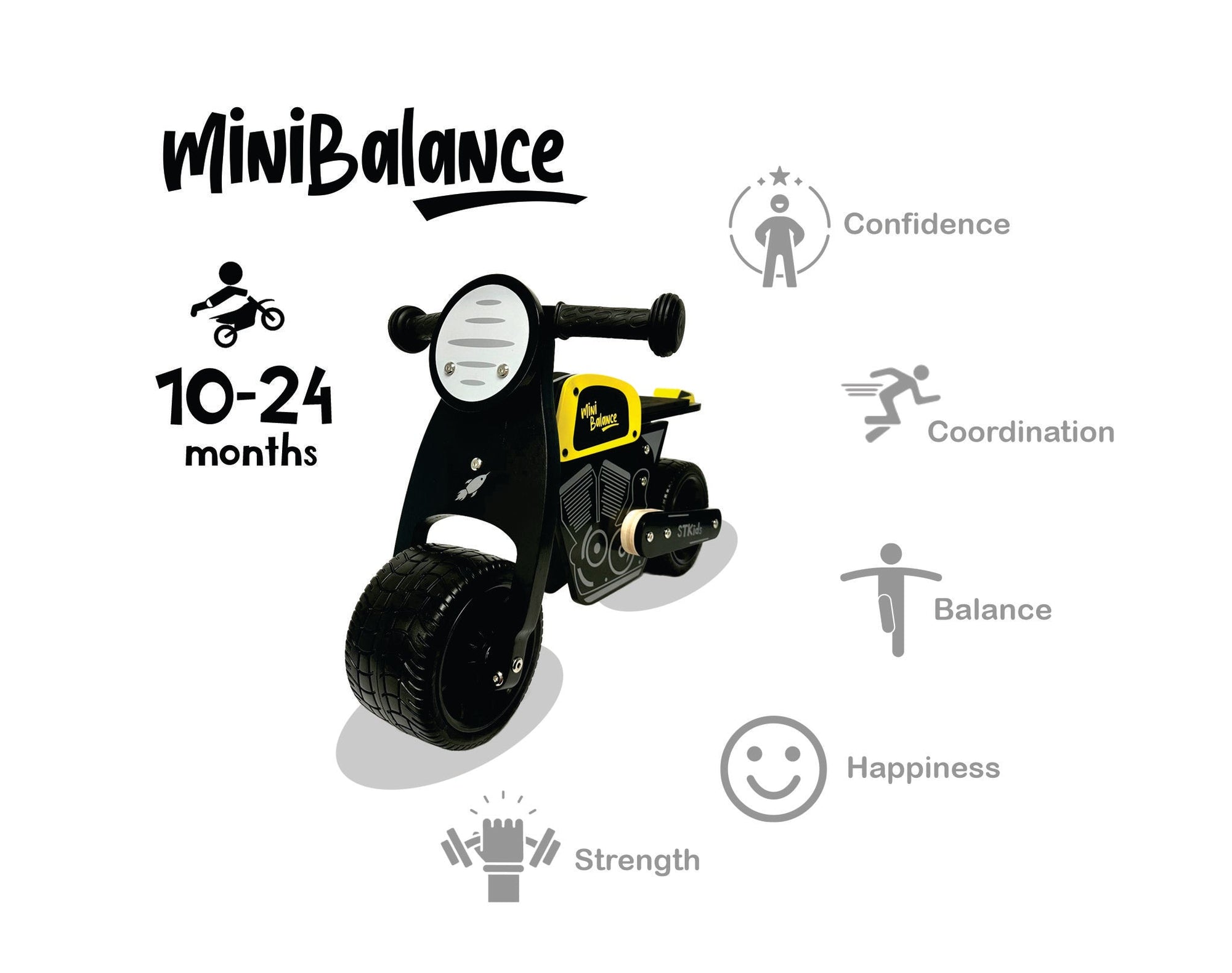 Baby Balance Bike MiniBalance Cafe Racer