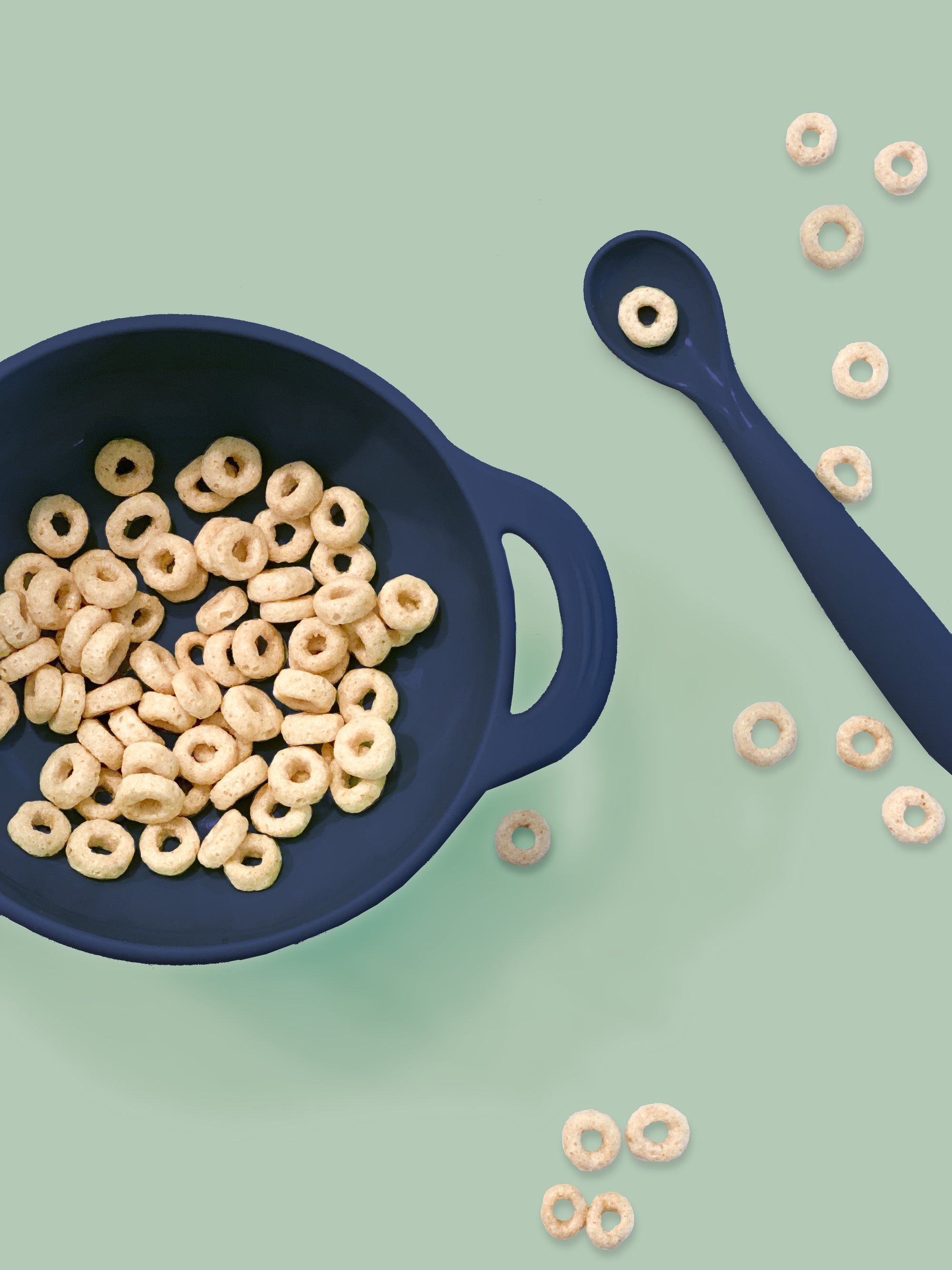 Foodie® Bowl with Lid + Spoon: Navy