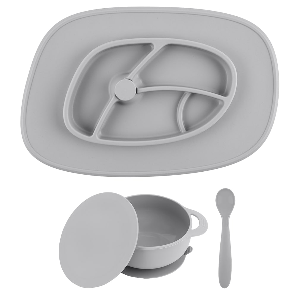 Foodie® Feeding Mat and Bowl Set: Assorted Colors