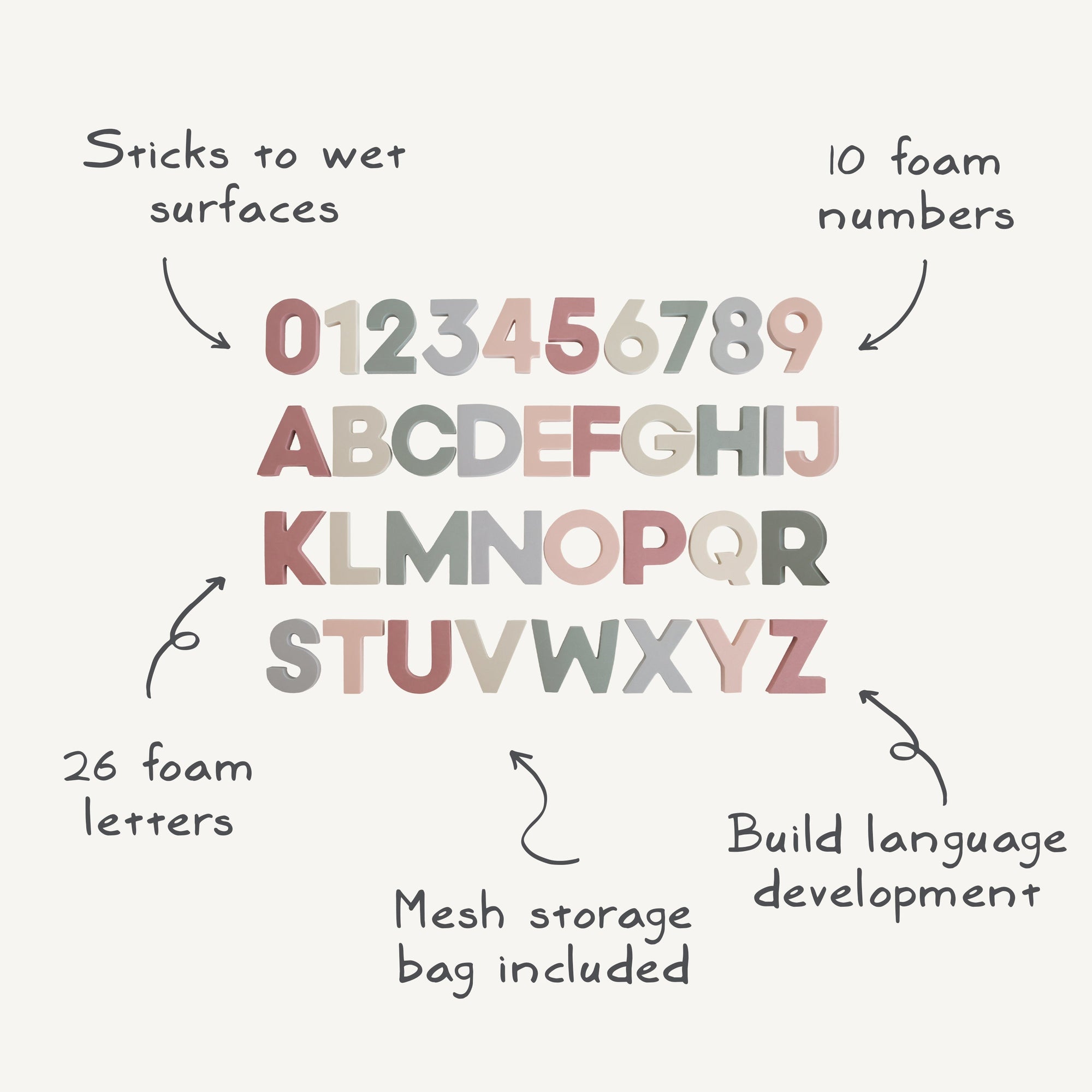 Letters & Numbers Bath Play Learning Set