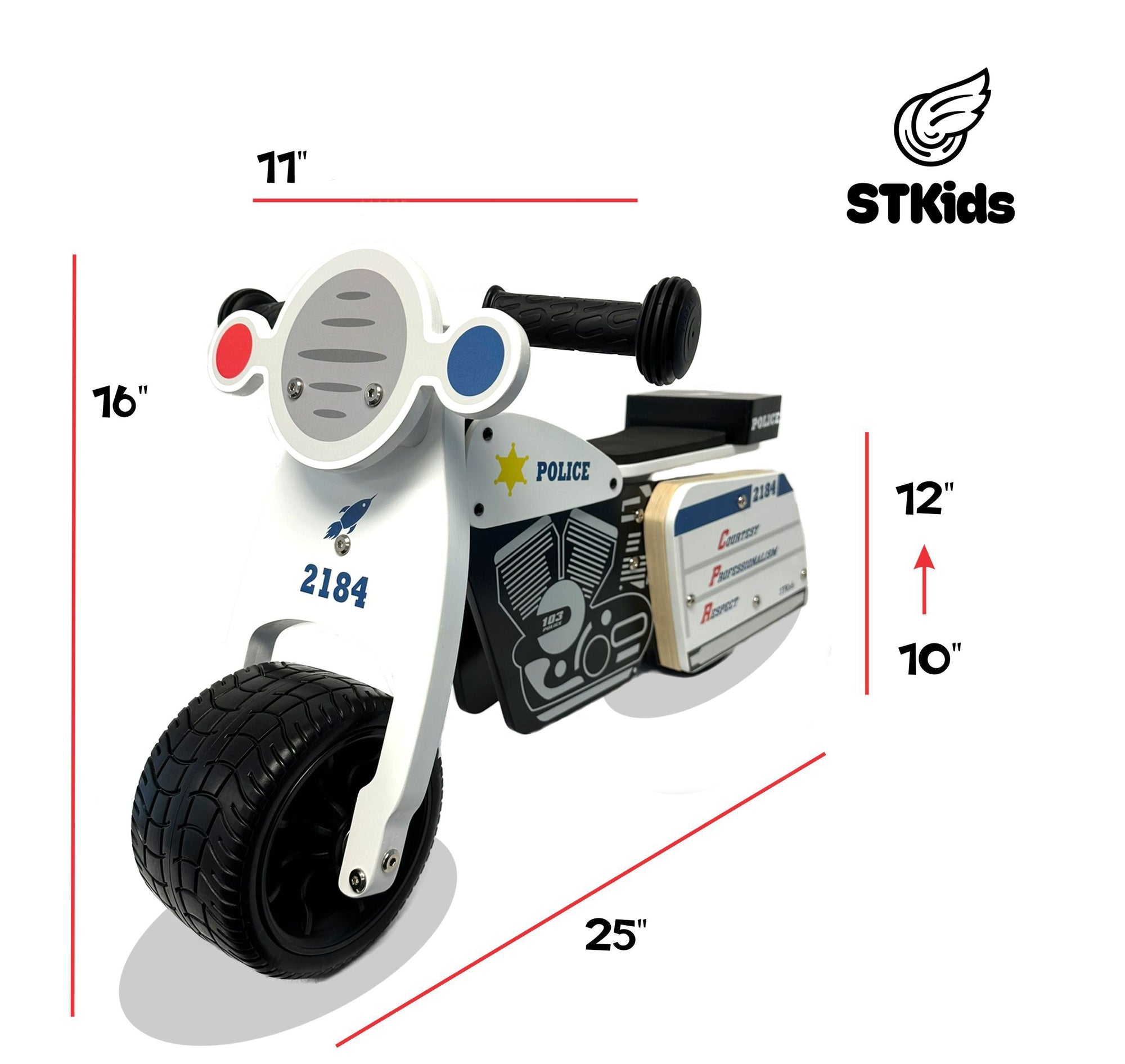 Baby Balance Bike MiniBalance Police Patrol