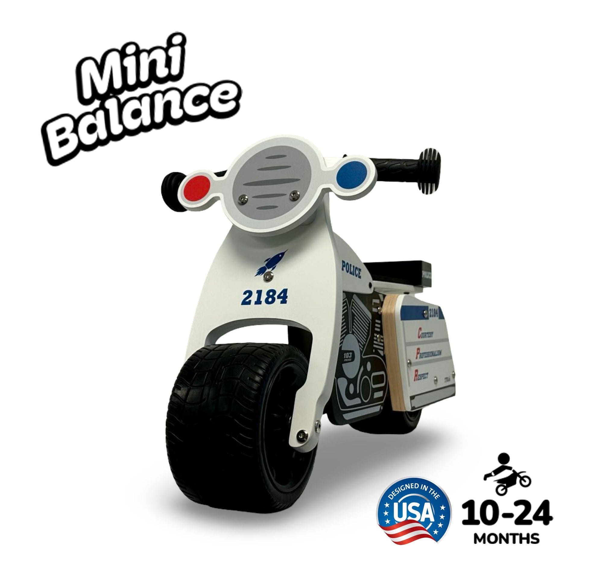 Baby Balance Bike MiniBalance Police Patrol