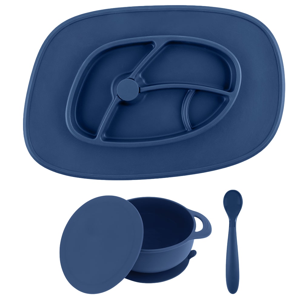Foodie® Feeding Mat and Bowl Set: Assorted Colors