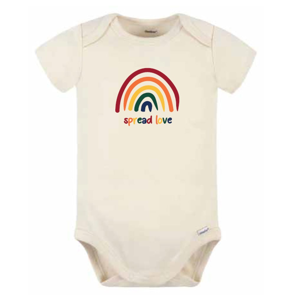 Baby Bodysuit Baby Rainbow Onesie Hello World Print Baby Wear