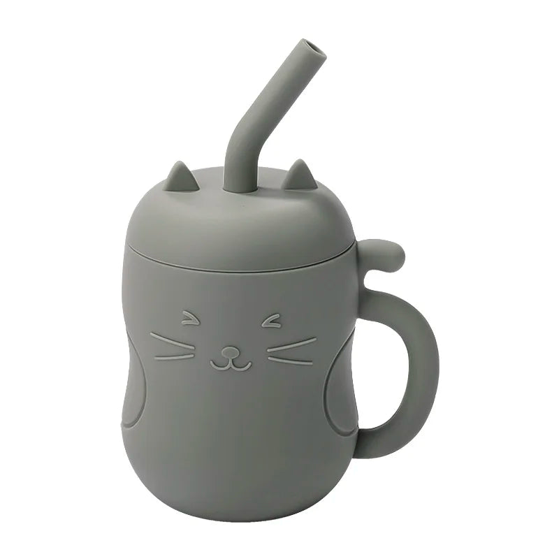 Stay Hydrated in Style: Silicone Straw Water Bottle