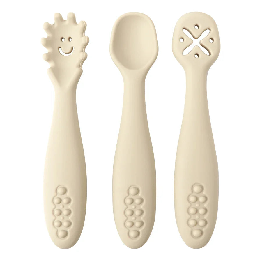 Silicone Learning Spoons for Toddler - Set of 3