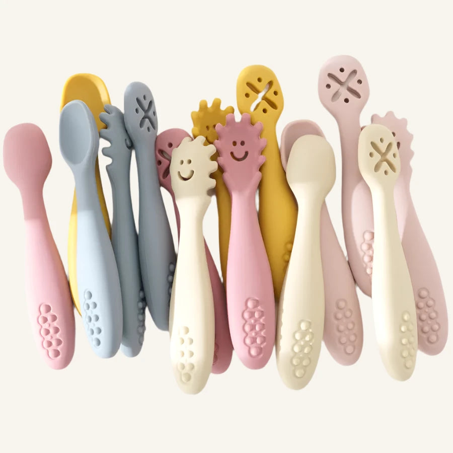 Silicone Learning Spoons for Toddler - Set of 3