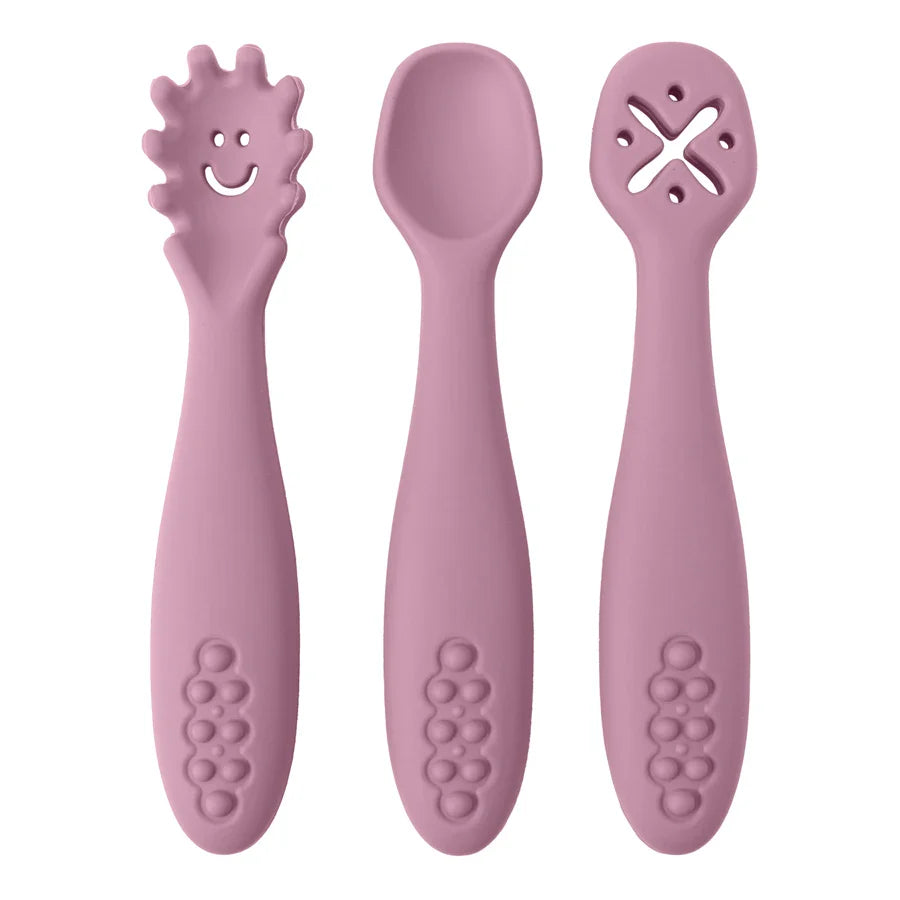 Silicone Learning Spoons for Toddler - Set of 3