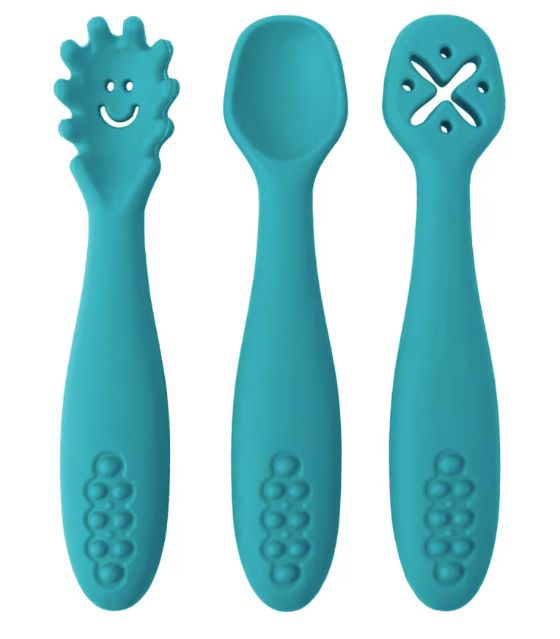 Silicone Learning Spoons for Toddler - Set of 3
