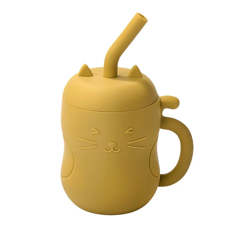 Stay Hydrated in Style: Silicone Straw Water Bottle