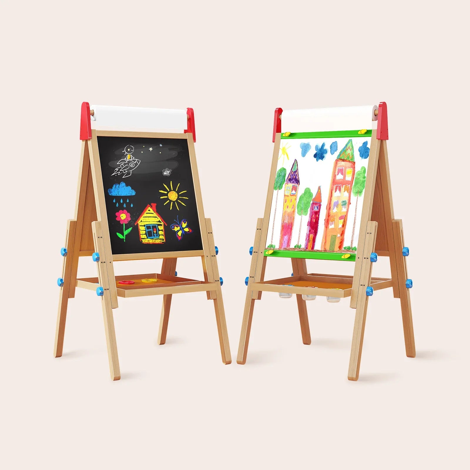 3-in-1 Art Easel & Paper Roll Set