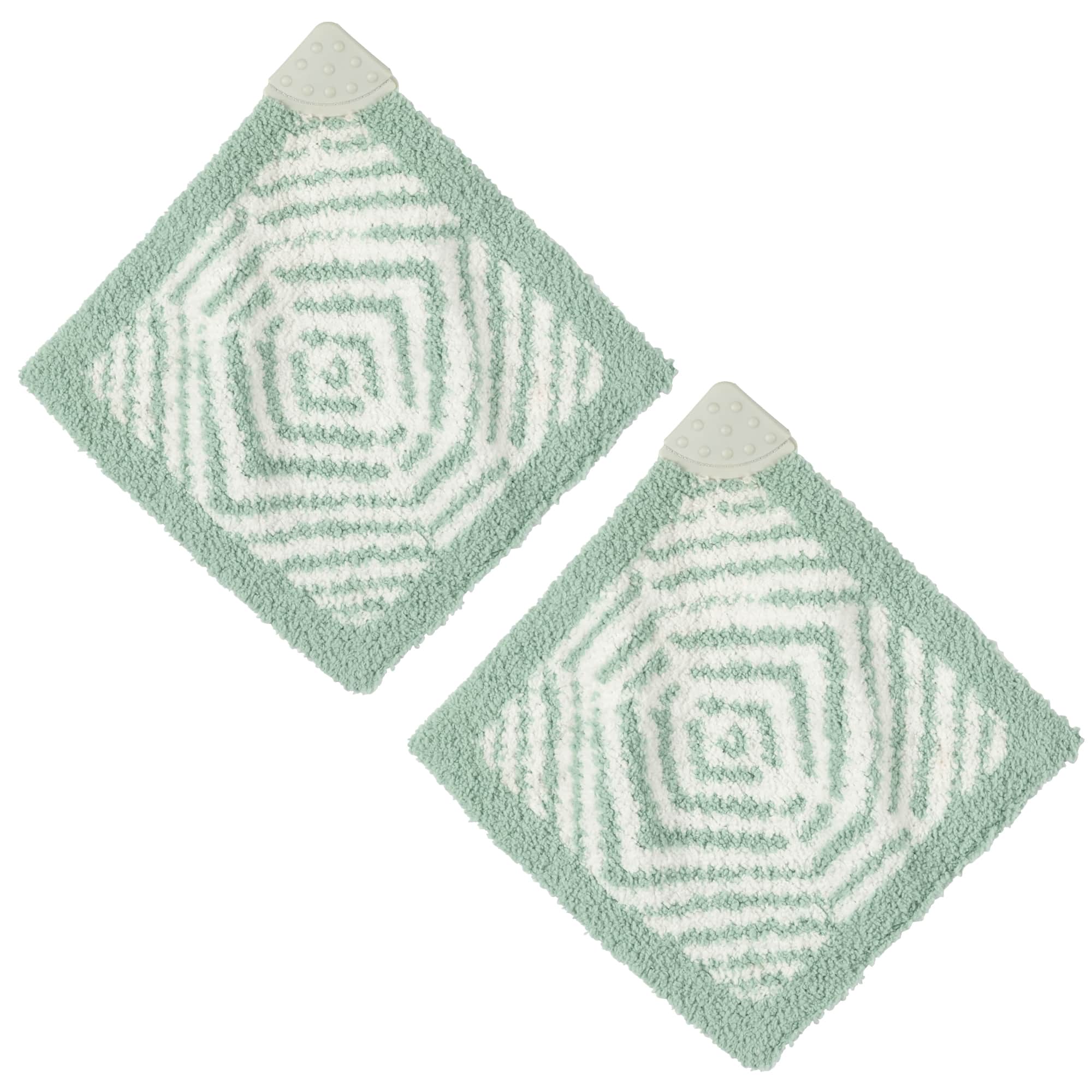 Mini Hugga Lovie Teething Blanket 2 pack: Zebra Geo