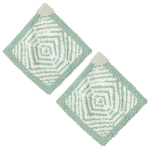 Mini Hugga Lovie 2 pack: Zebra Geo