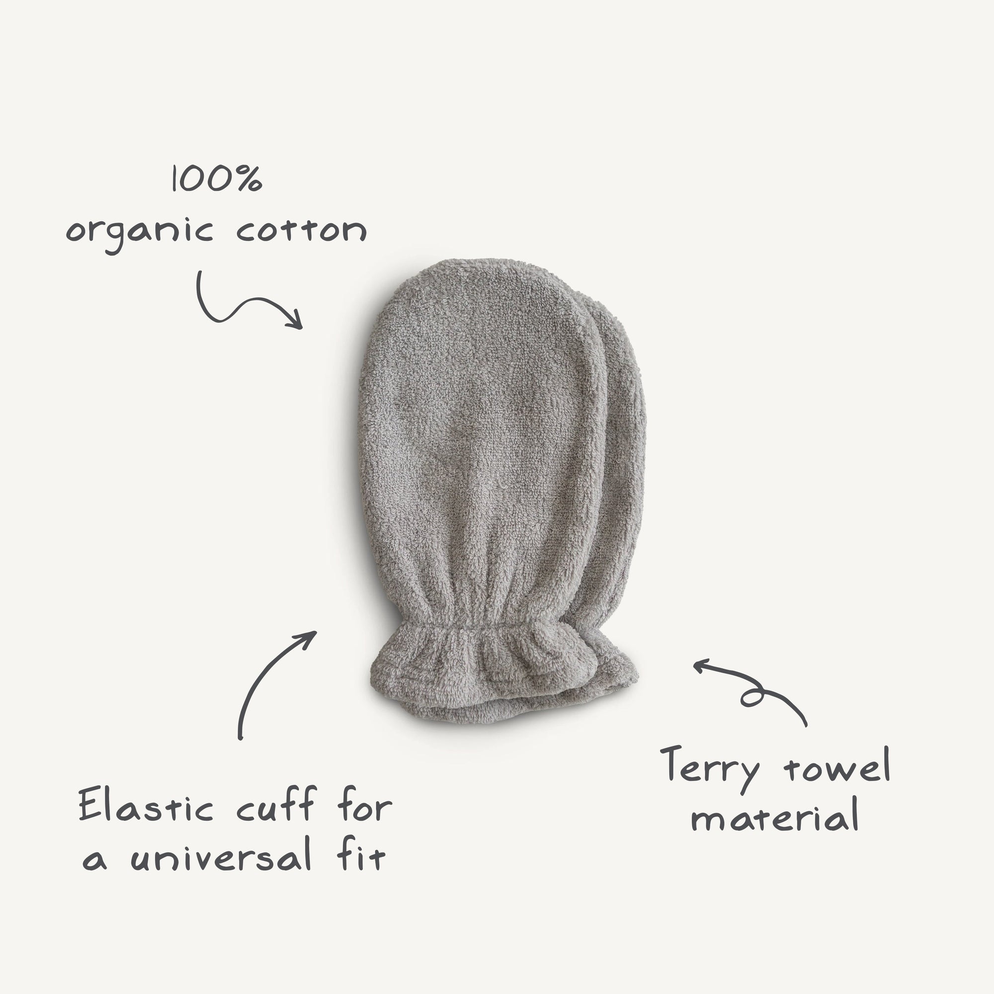 Organic Cotton Baby Bath Mitt 2-Pack
