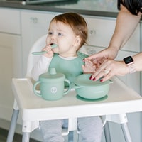 Foodie® Bowl with Lid + Spoon: Sage