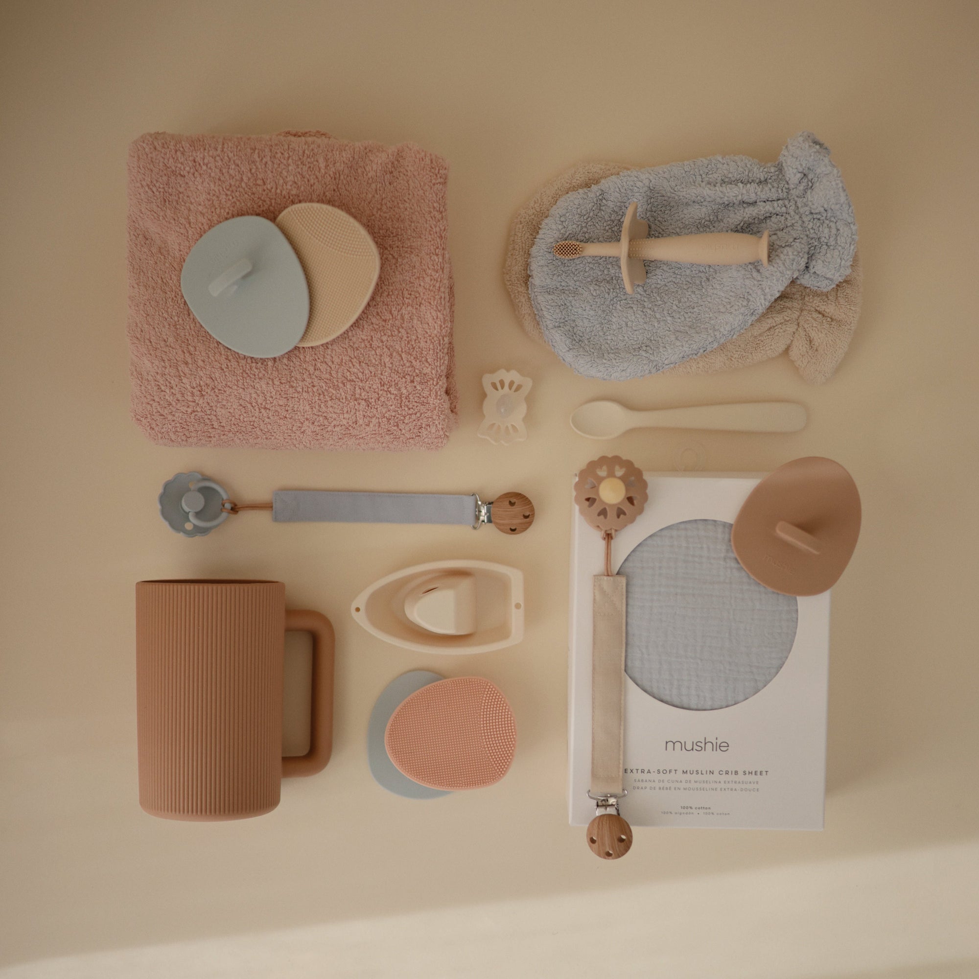 Organic Cotton Baby Bath Mitt 2-Pack