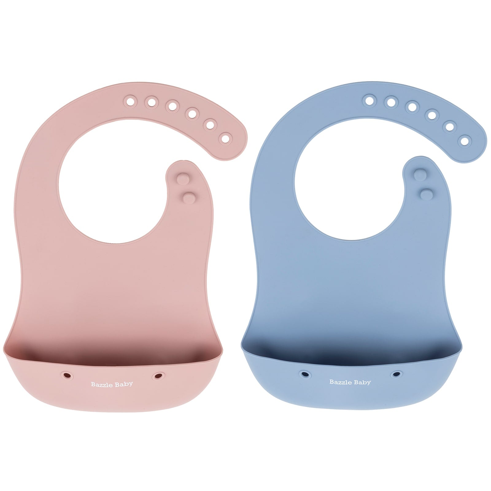 Foodie® Bib All Silicone 2-Pack: Mauve & Peri