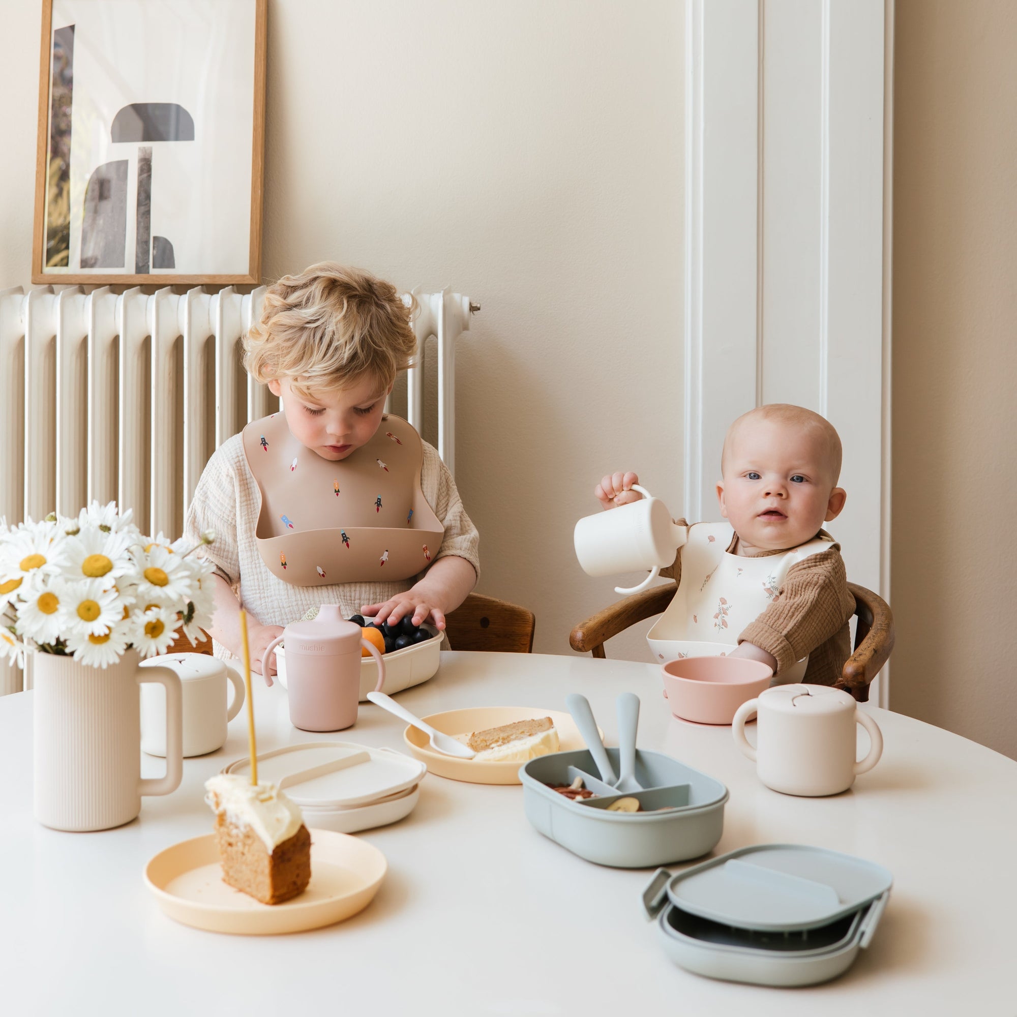 Fluted Modern Baby Bath Time Rinse Cup