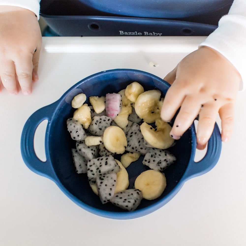 Foodie® Bowl with Lid + Spoon 2-pack: Navy