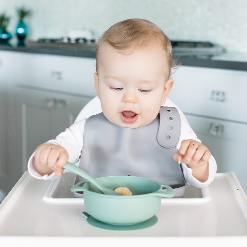 Foodie® Bowl with Lid + Spoon 2-Pack: Sage