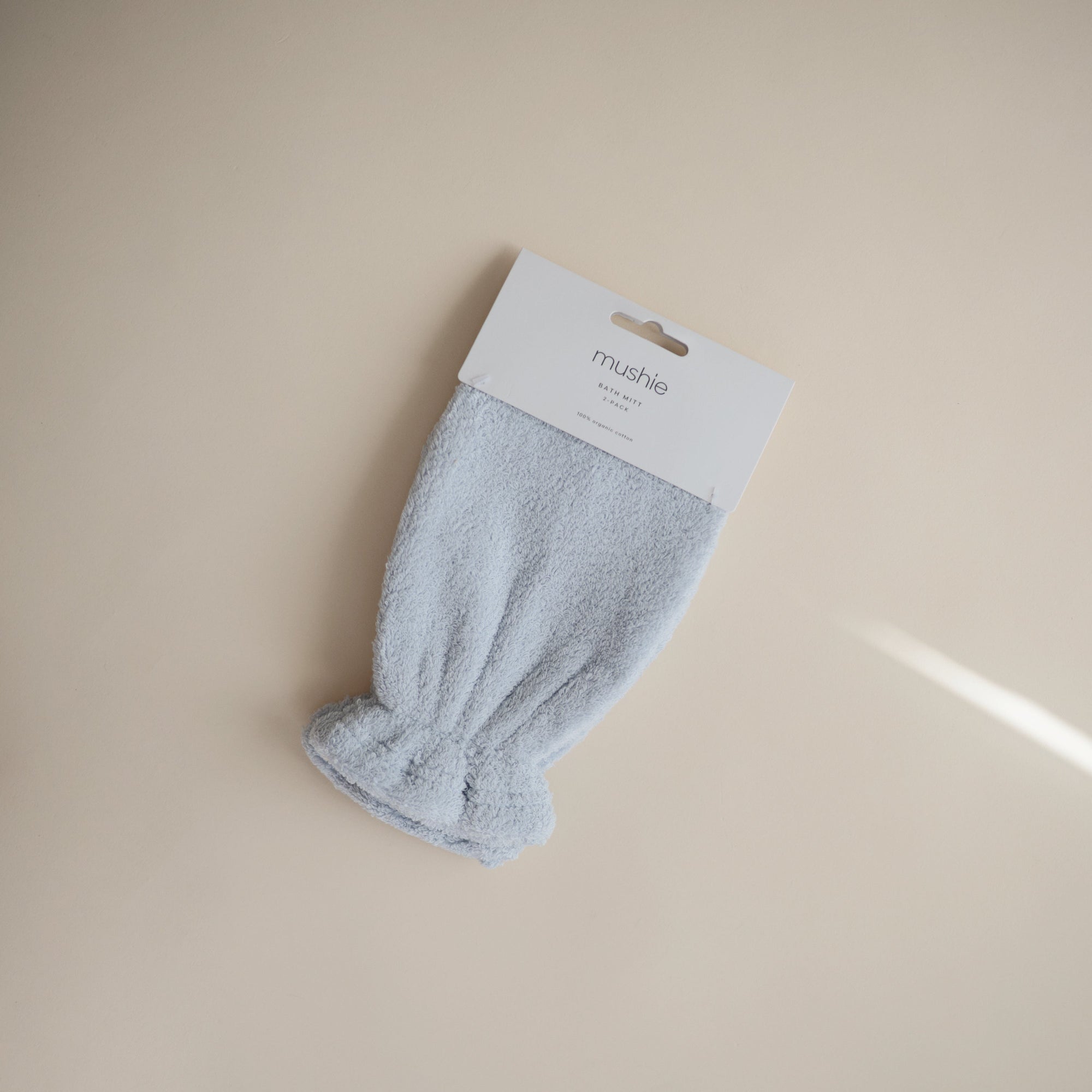 Organic Cotton Baby Bath Mitt 2-Pack
