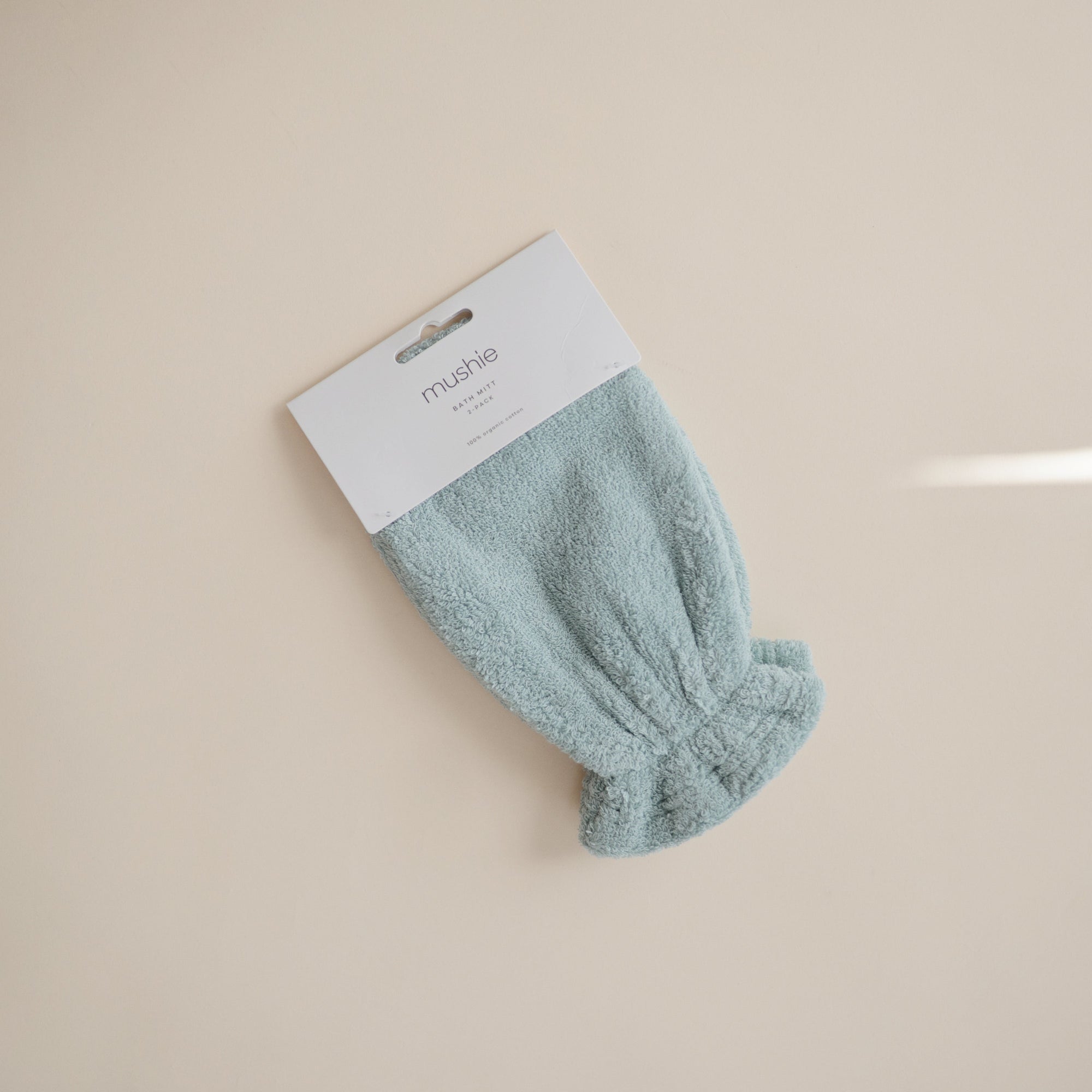 Organic Cotton Baby Bath Mitt 2-Pack