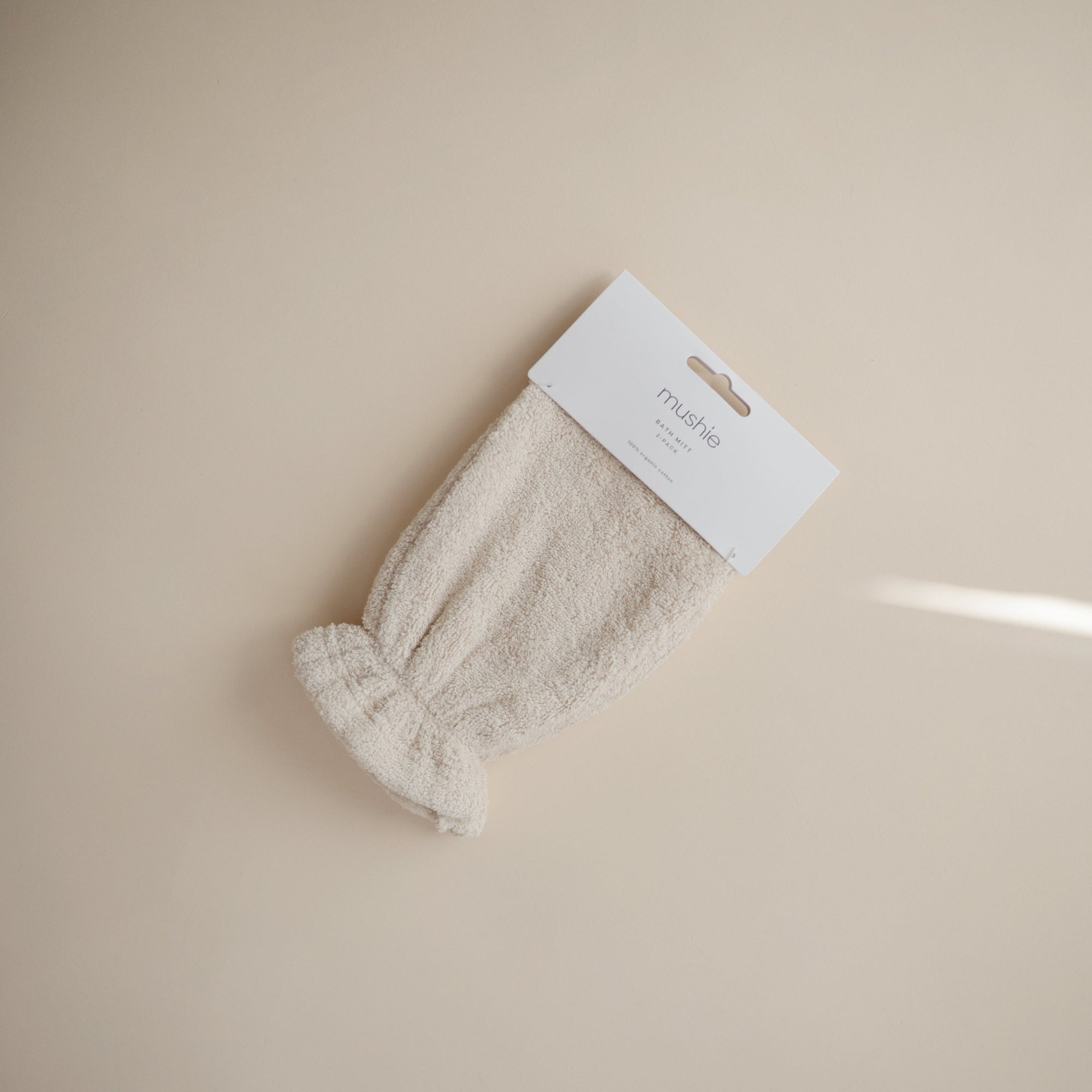 Organic Cotton Baby Bath Mitt 2-Pack