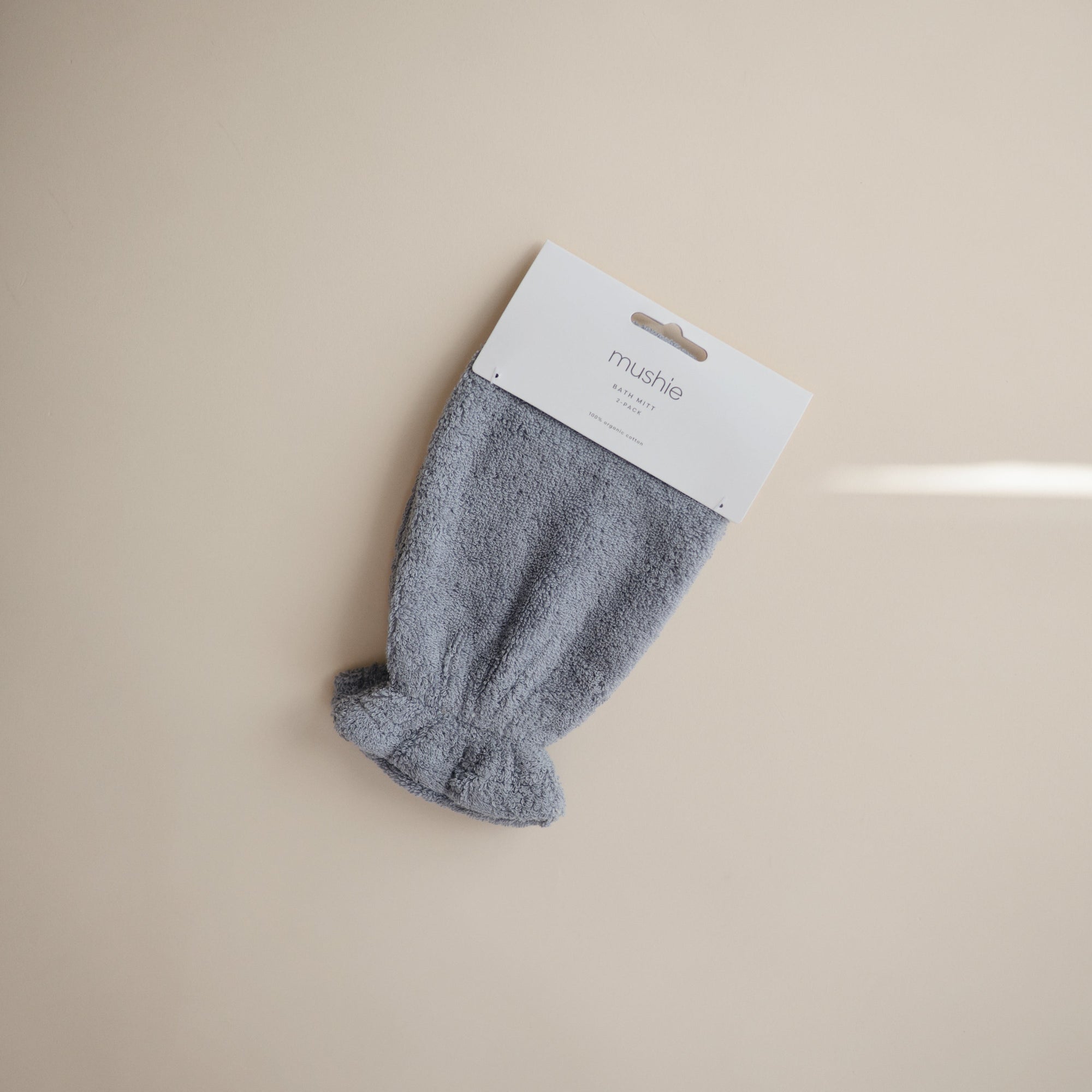 Organic Cotton Baby Bath Mitt 2-Pack
