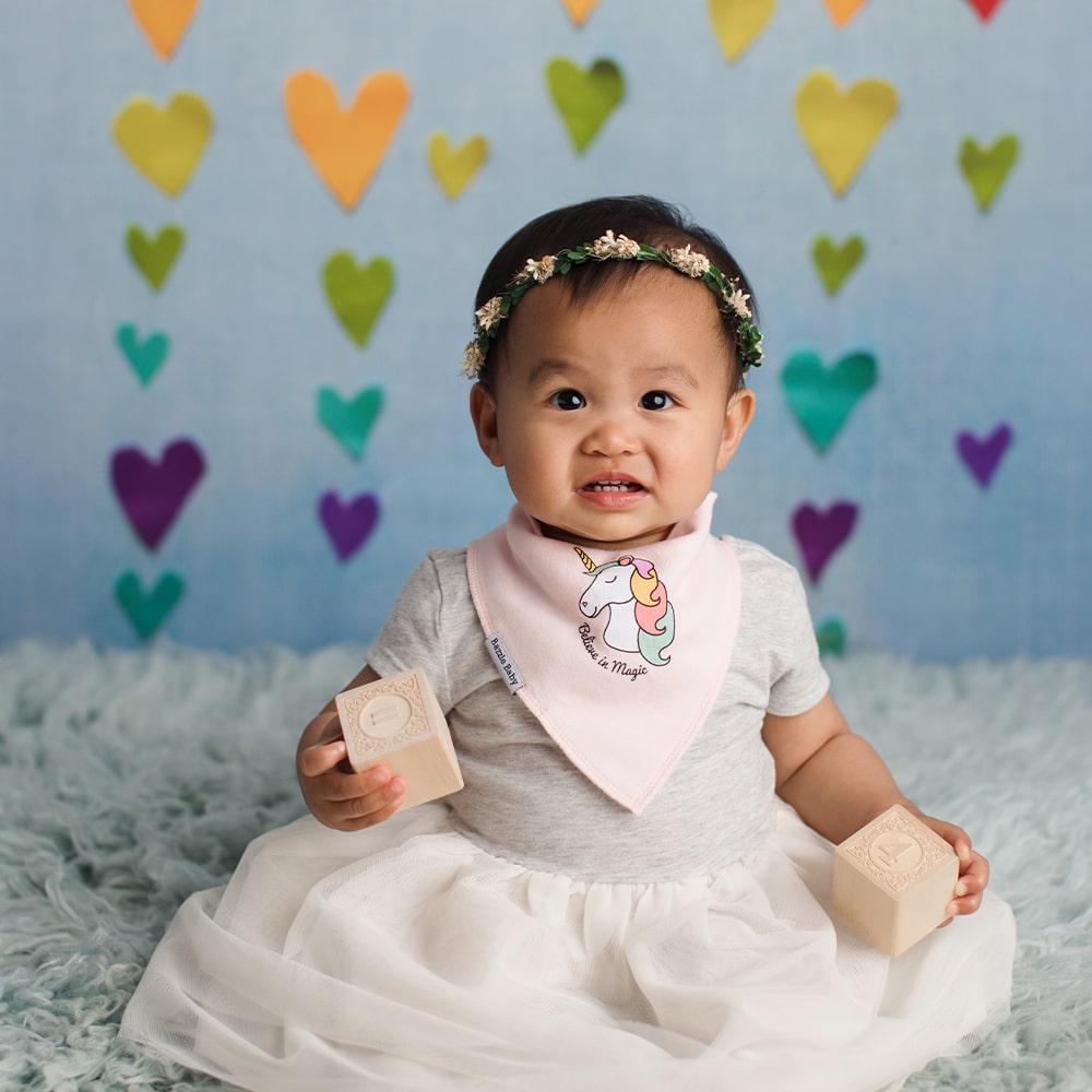 Rainbows & Unicorns Bandana Bib 3-Pack