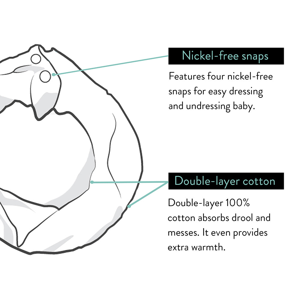 Infinity Scarf Baby Drool Bib 