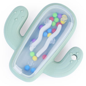 Cactus Teething Rattle and Sensory Toy