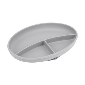 Bazzle Baby Anchor Silicone Plate in cement. Suctions to flat surfaces to not fall or slip.