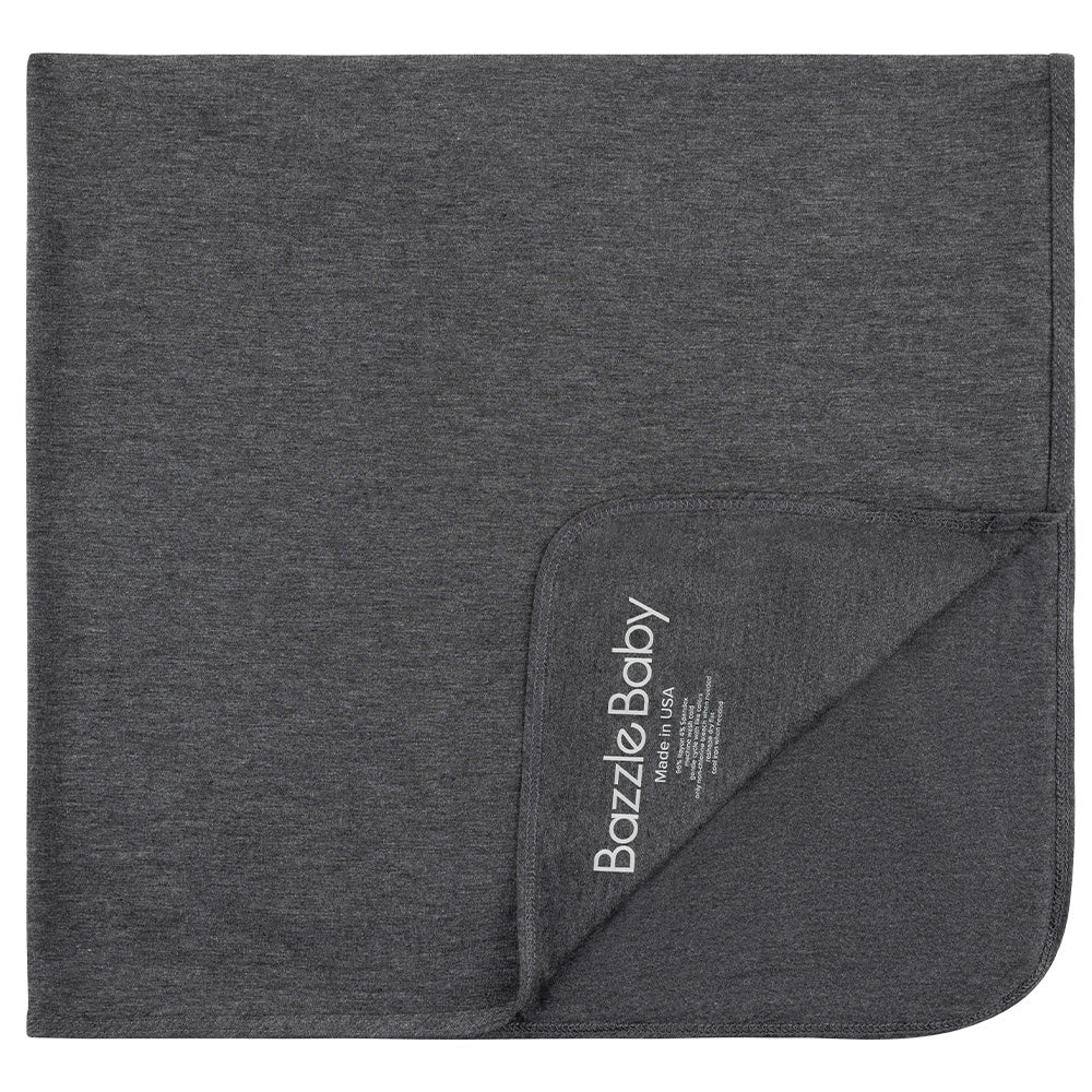 Forever Swaddle + Hat Set: Charcoal