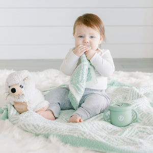 Zebra Geo Mini Hugga Lovie Teething Blanket