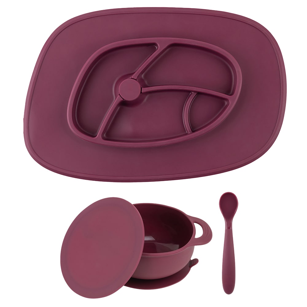 Foodie® Feeding Mat + Bowl Set: Crazy for Cran