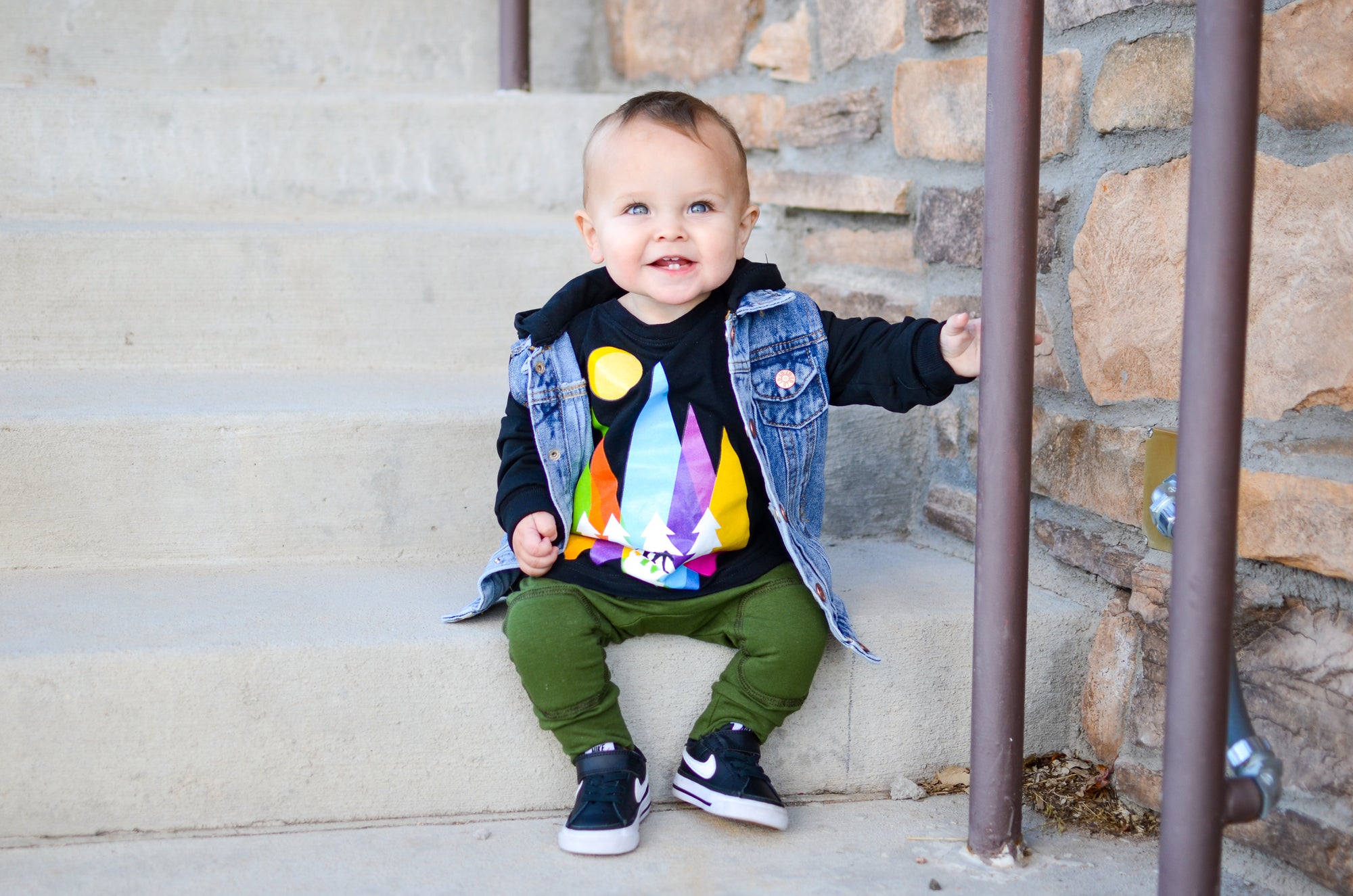 Modern Movers Joggers – Olive (Size 9 to 12 Months)