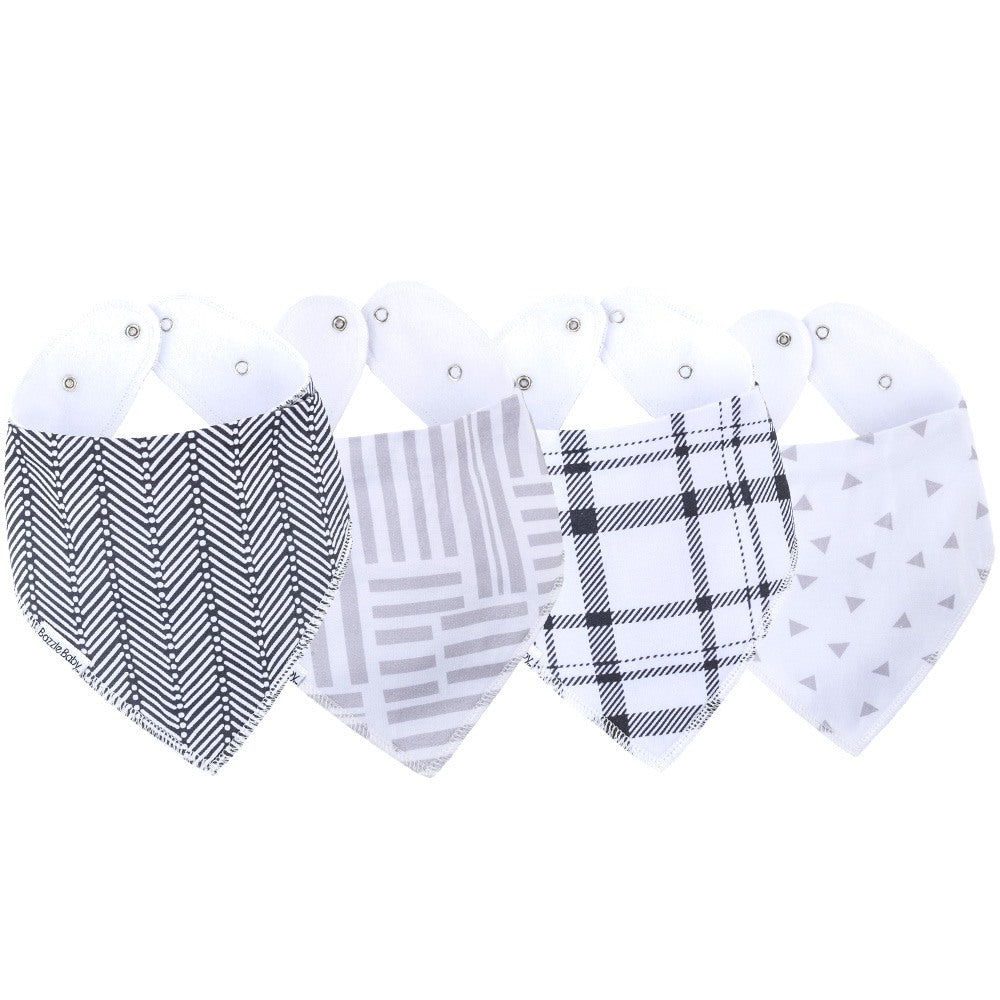 Dakota Organic Bandana Bib 4-Pack