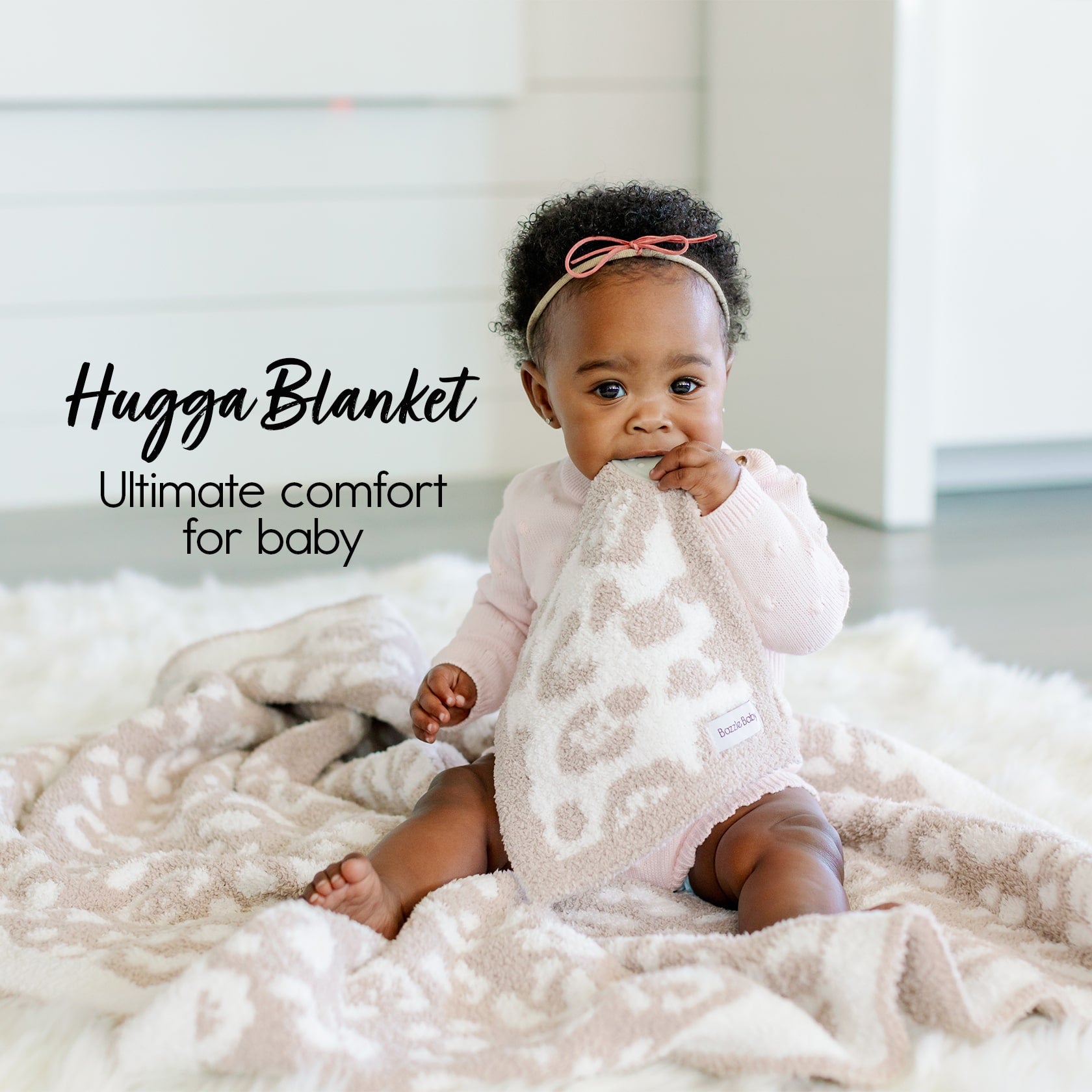Hugga Blanket + Mini Hugga Lovie: Leopard