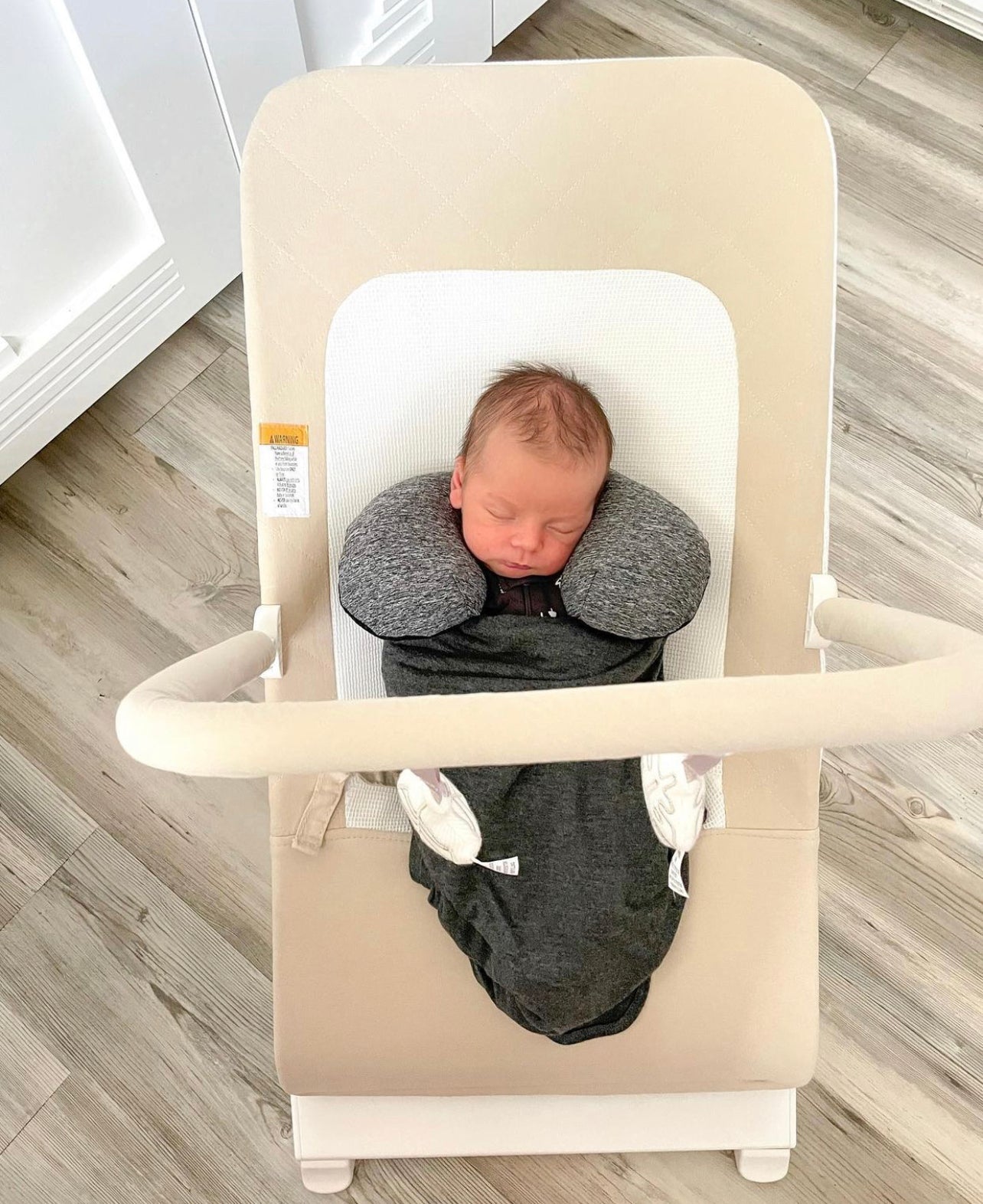 Forever Swaddle + Hat Set: Charcoal