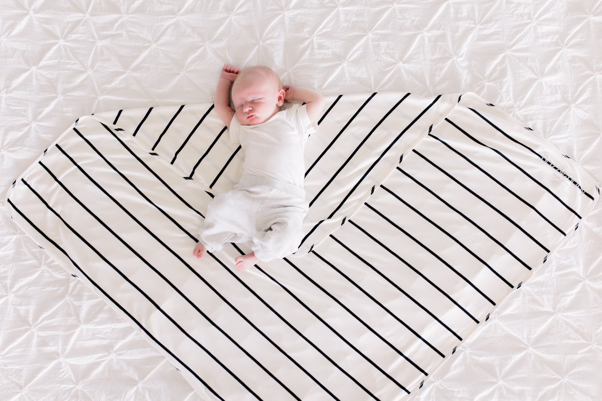 Forever Swaddle + Hat Set 2-Pack: Classic Stripe + Pink Tie-Dye