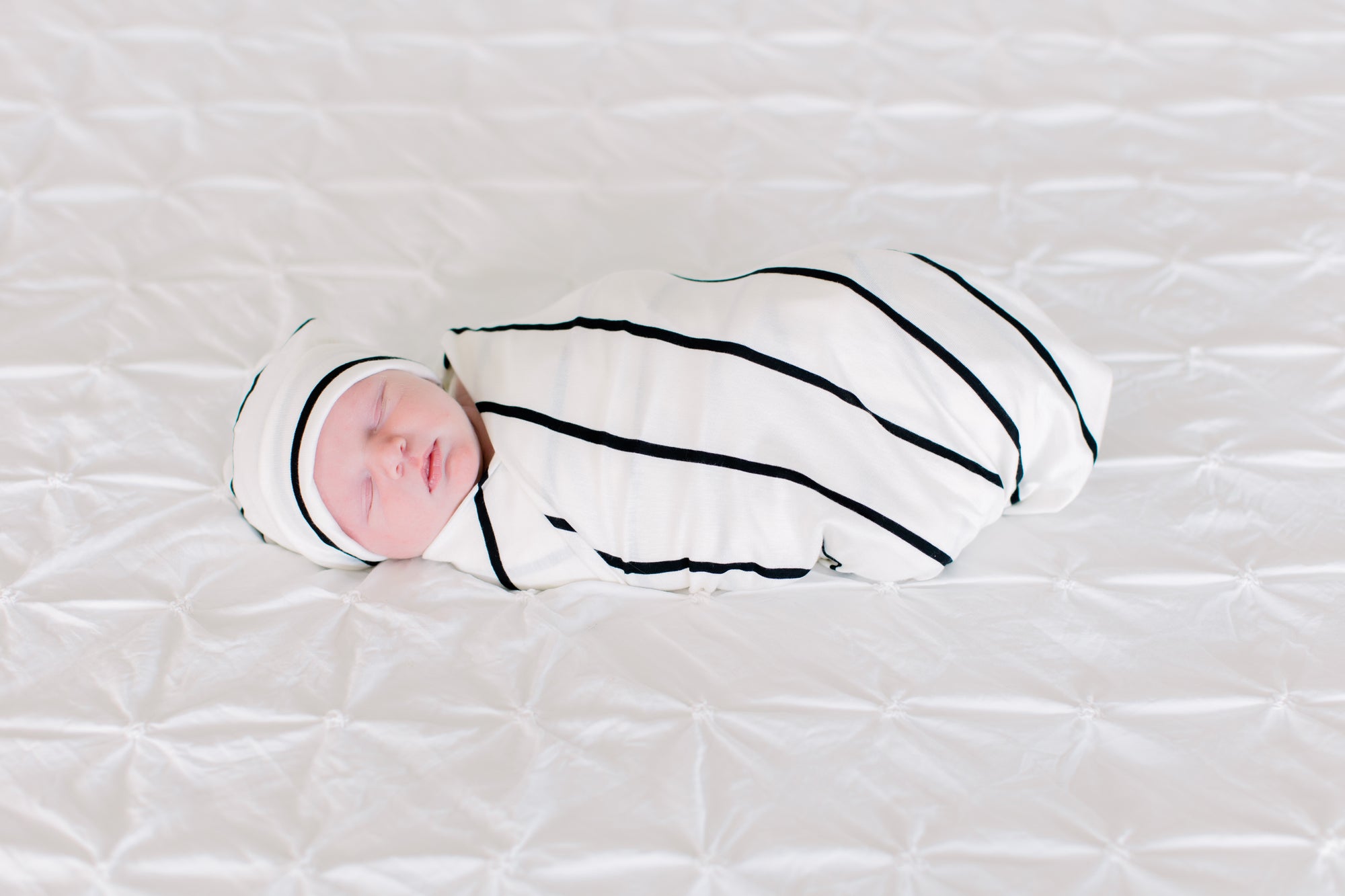 Forever Swaddle + Hat Set 2-Pack: Classic Stripe + Pink Tie-Dye
